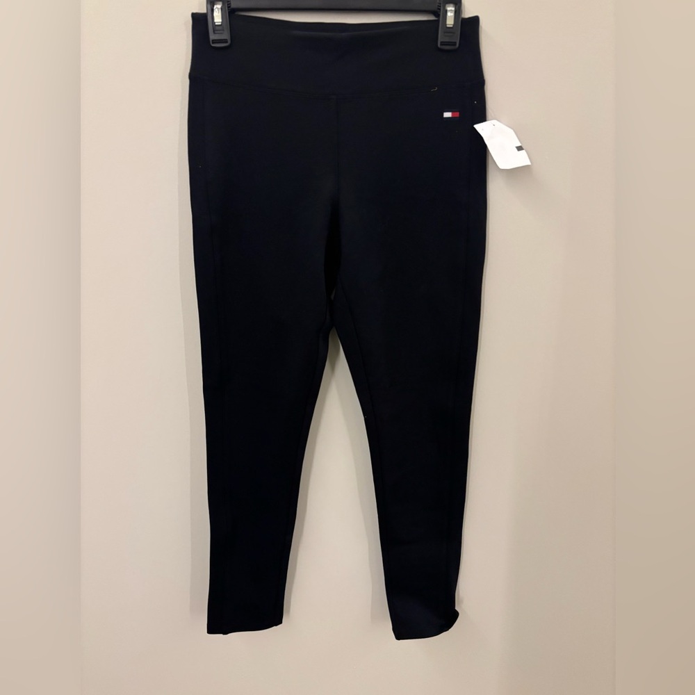 TOMMY HILFIGER - Black Leggings with Logo